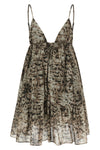 adrano mini dress in cotton muslin