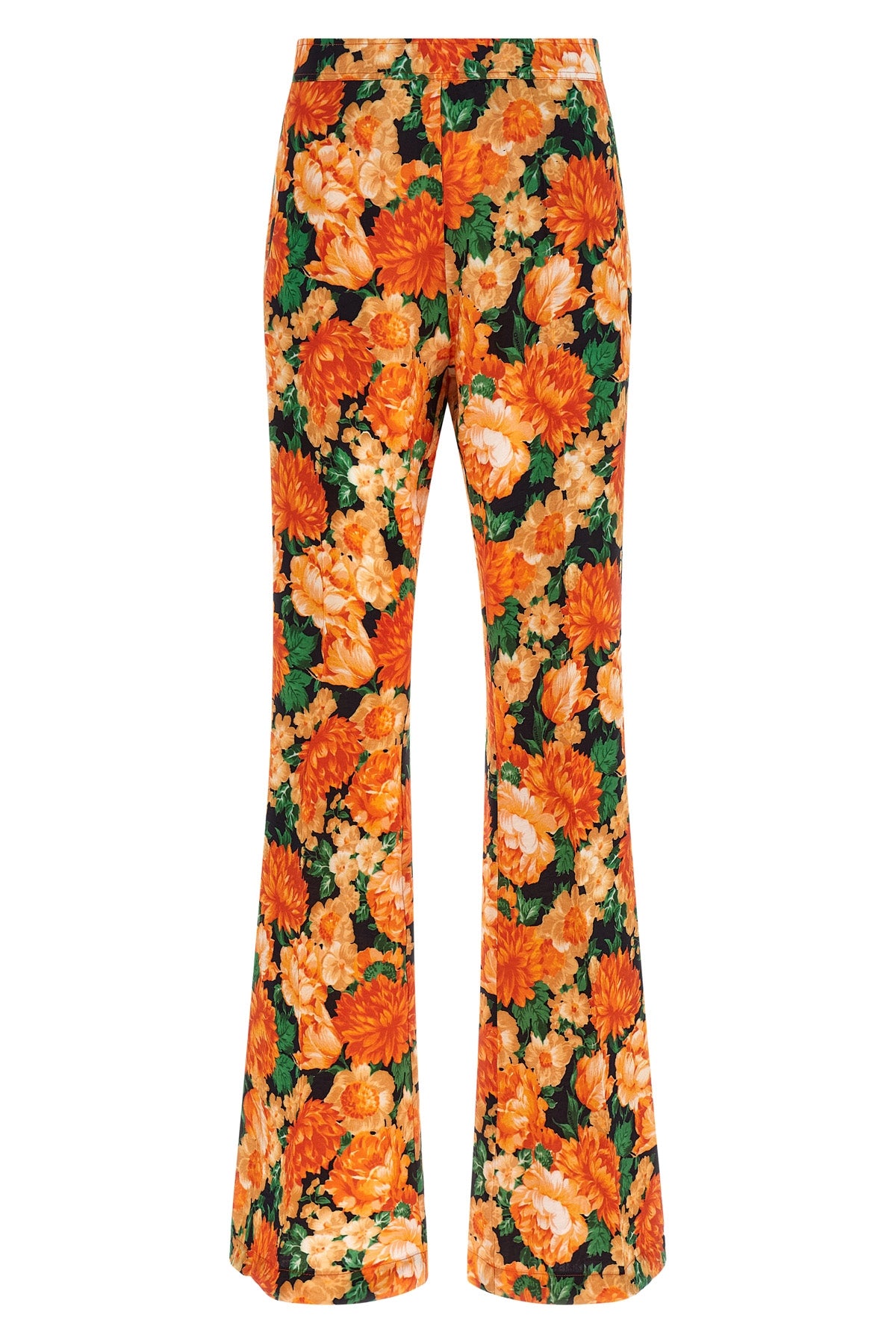 PINKO 42 arese pants in washed viscose canvas
