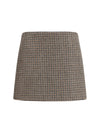 houndstooth mini skirt