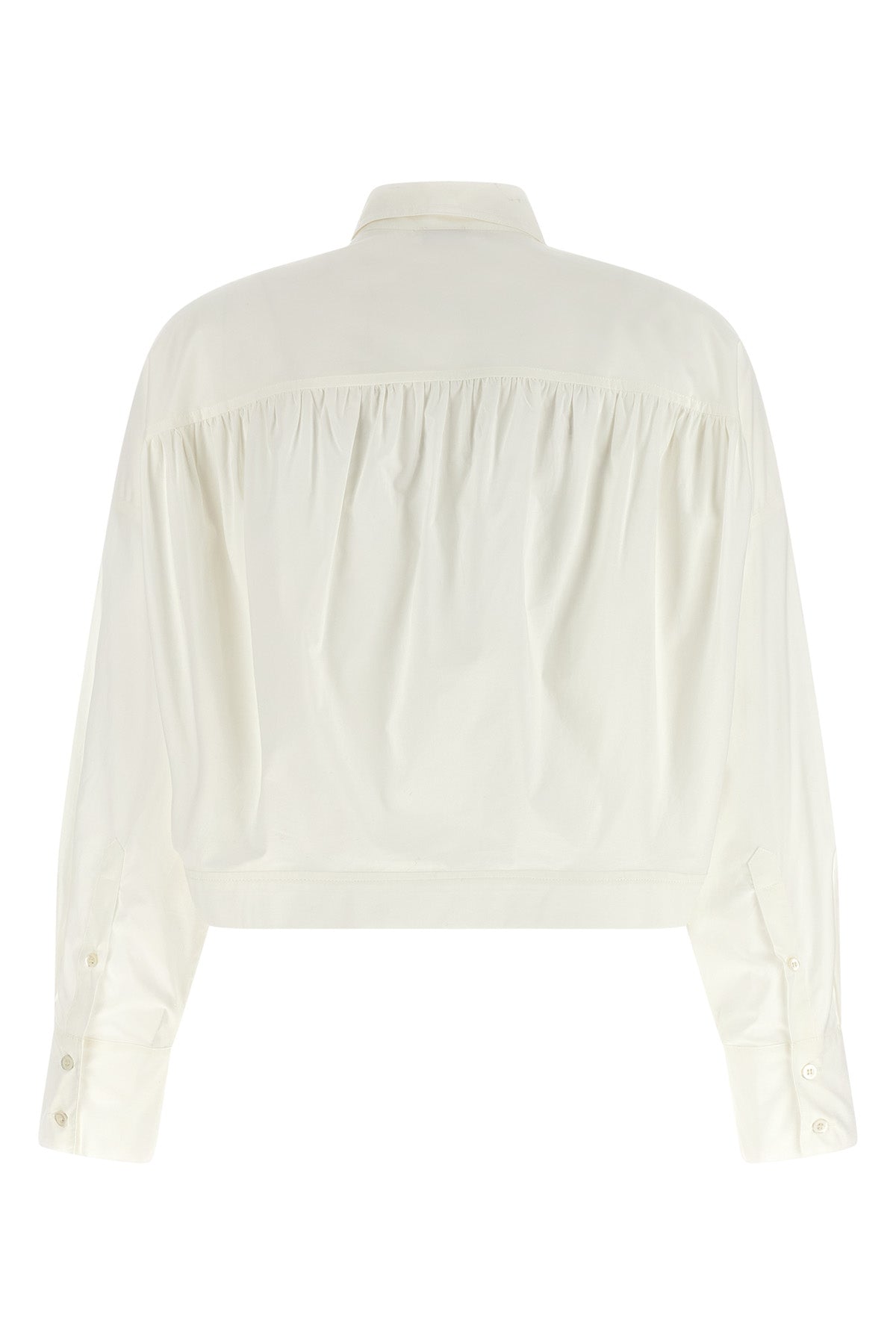 carne crop shirt in cotton poplin