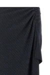 the long pinko capena skirt redefines the codes of tailoring through an asymme