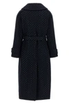 the long pinko peugeot coat redefines the codes of outerwear through a rigorou