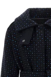 the long pinko peugeot coat redefines the codes of outerwear through a rigorou