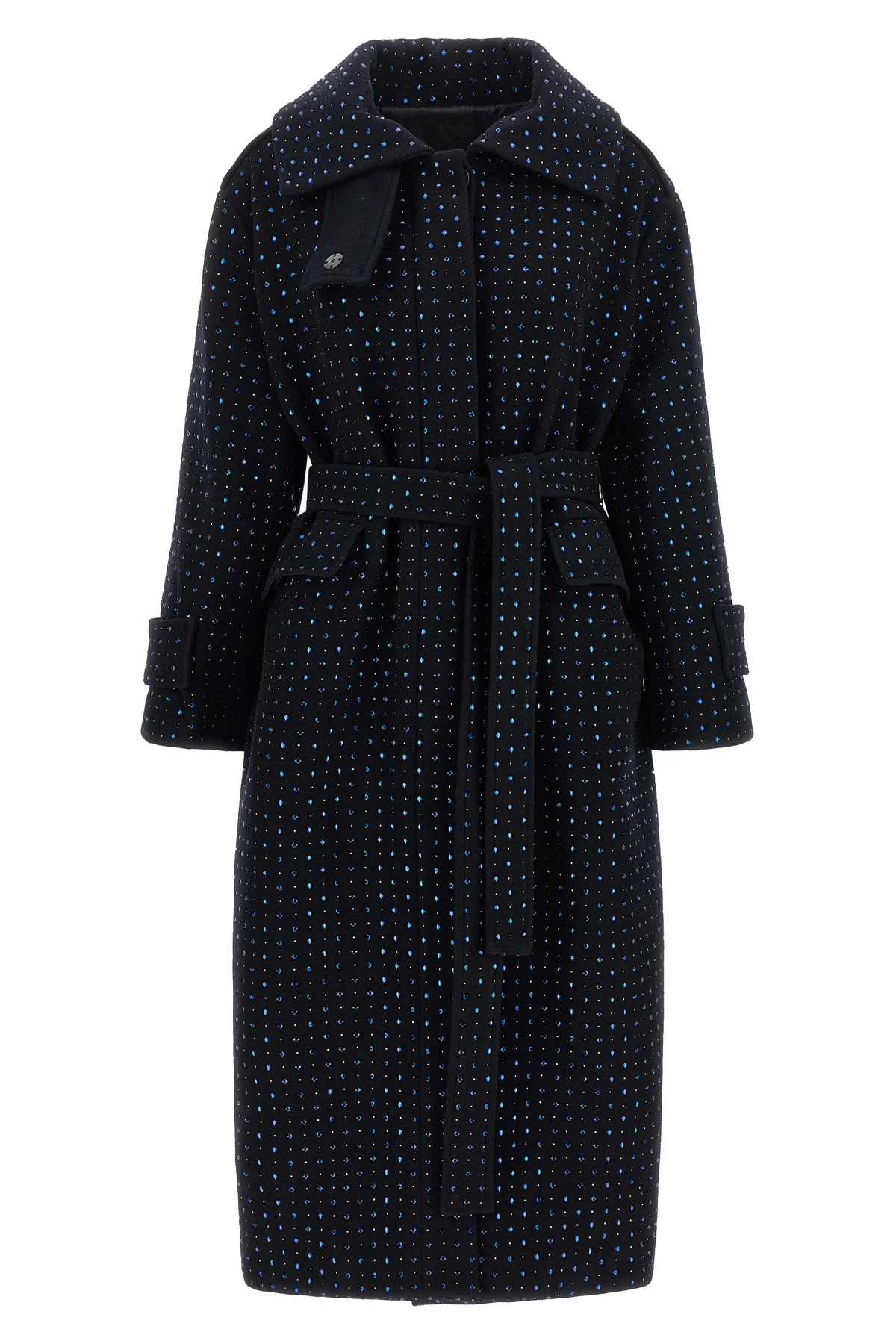 PINKO 36 the long pinko peugeot coat redefines the codes of outerwear through a rigorou