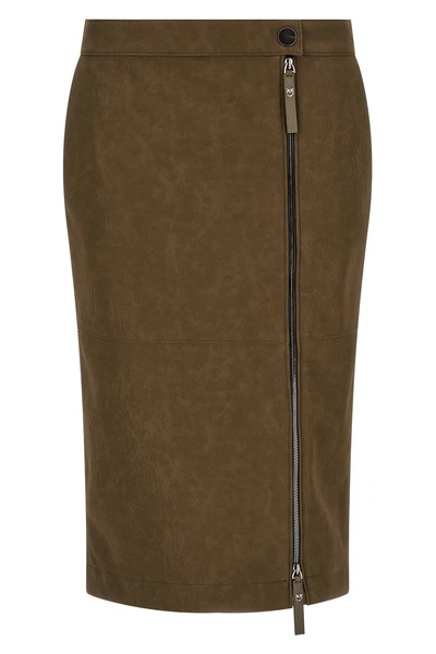 the pinko longuette skirt redefines the codes of contemporary tailoring through
