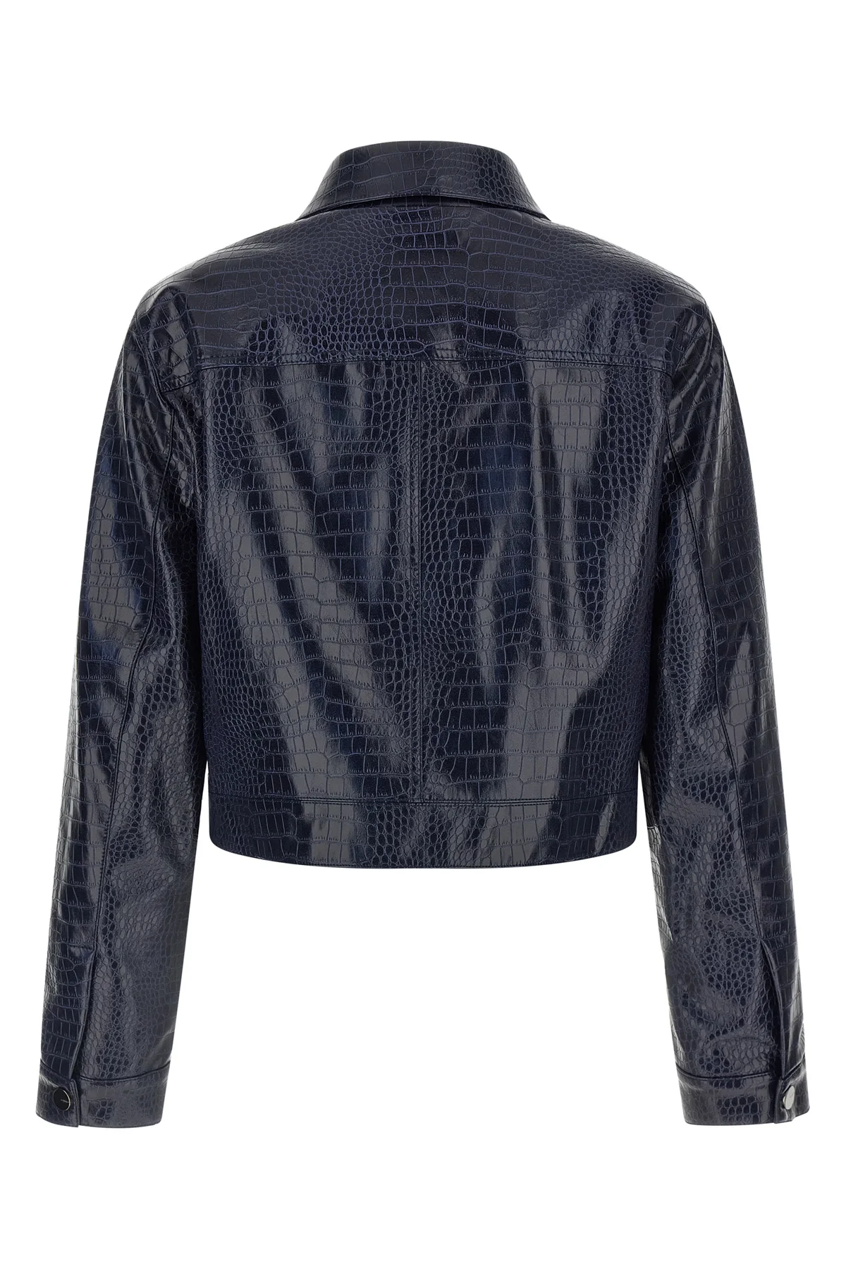 the bonarda pinko jacket redefines the codes of outerwear through a boxy silho