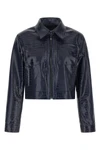 the bonarda pinko jacket redefines the codes of outerwear through a boxy silho