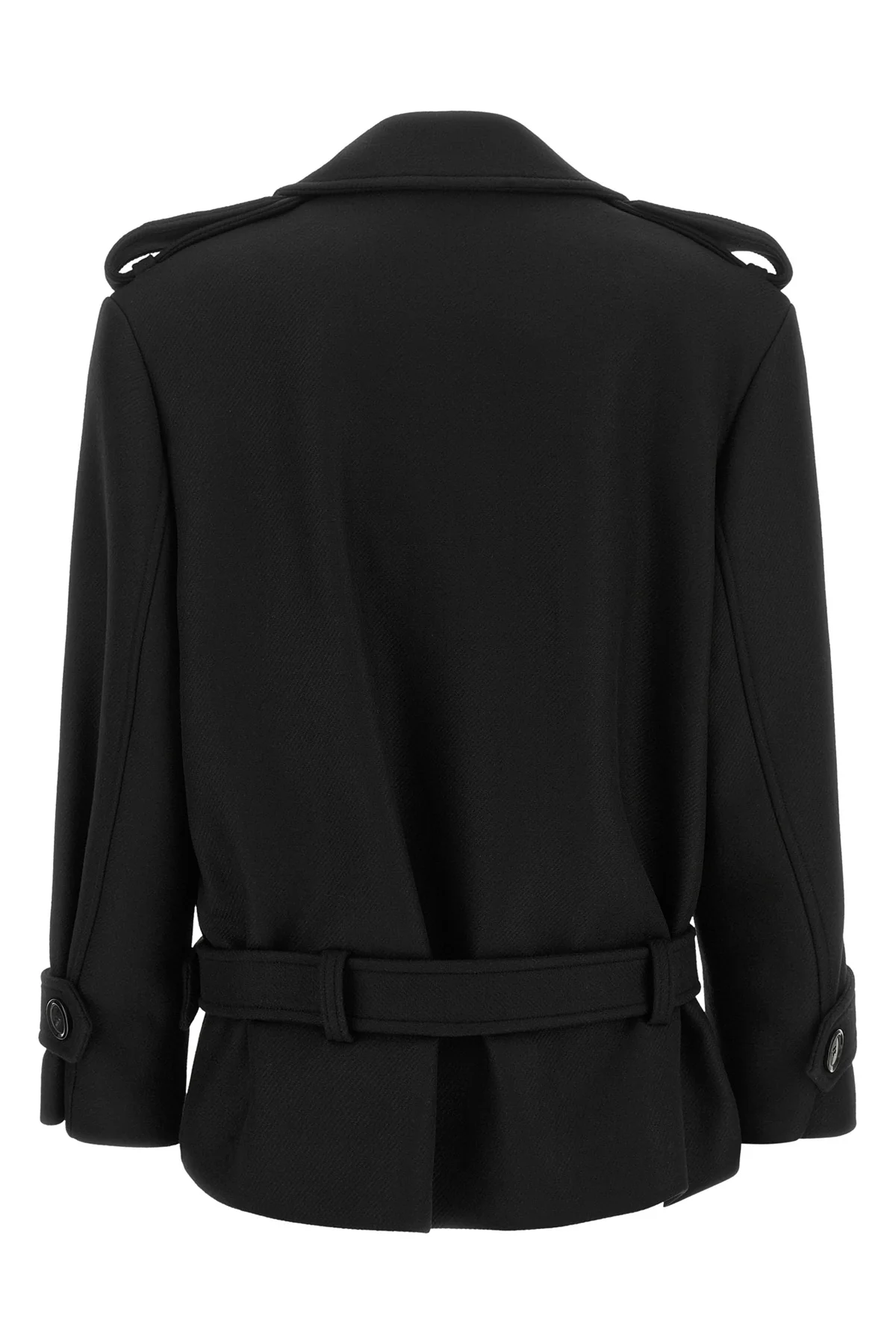 PINKO M the pinko tornado short coat redefines the codes of outerwear through a rigorous