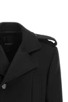 the pinko tornado short coat redefines the codes of outerwear through a rigorous