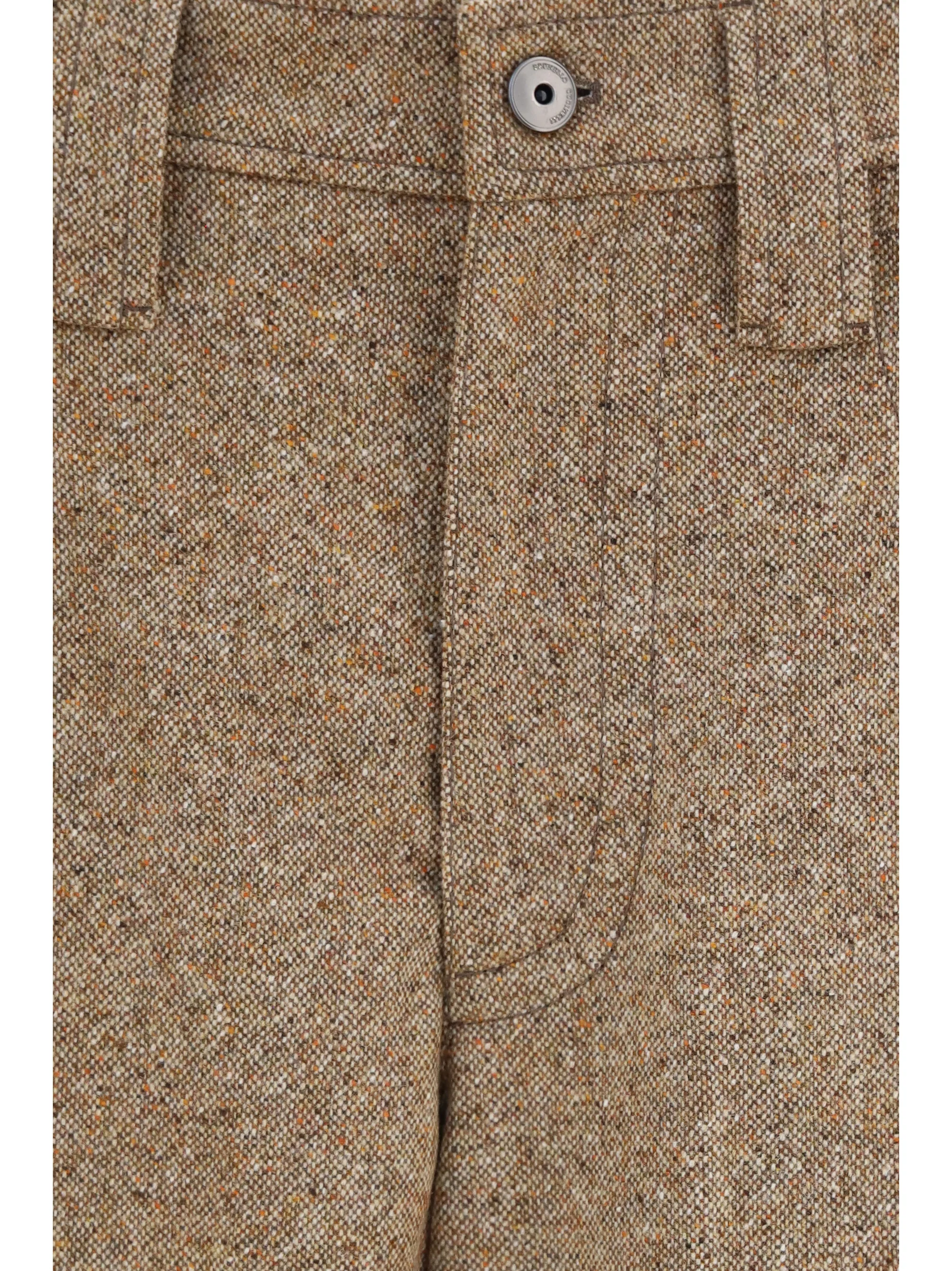 tailored wool-blend pants