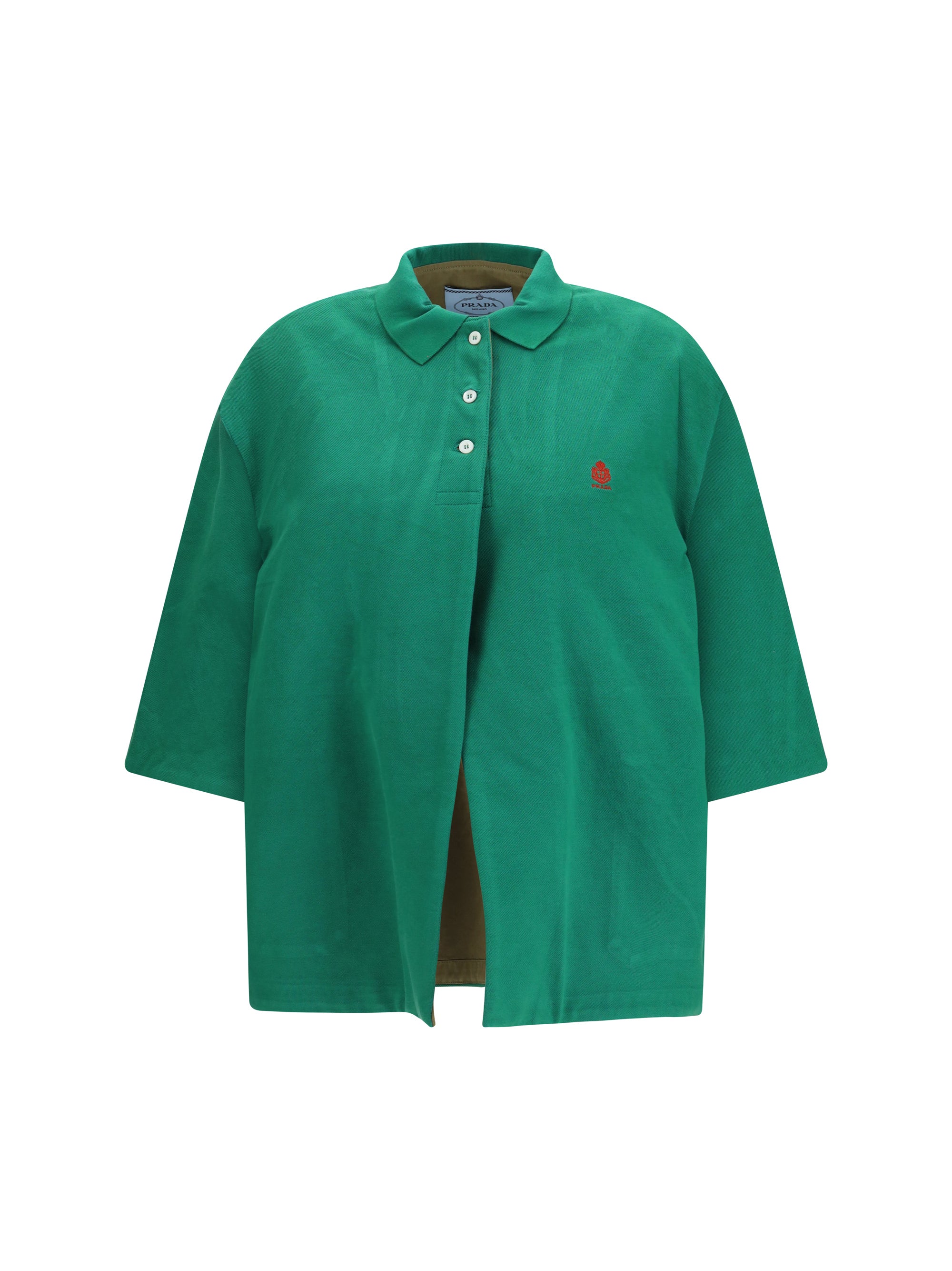 PRADA 38 pique jacket in pure cotton