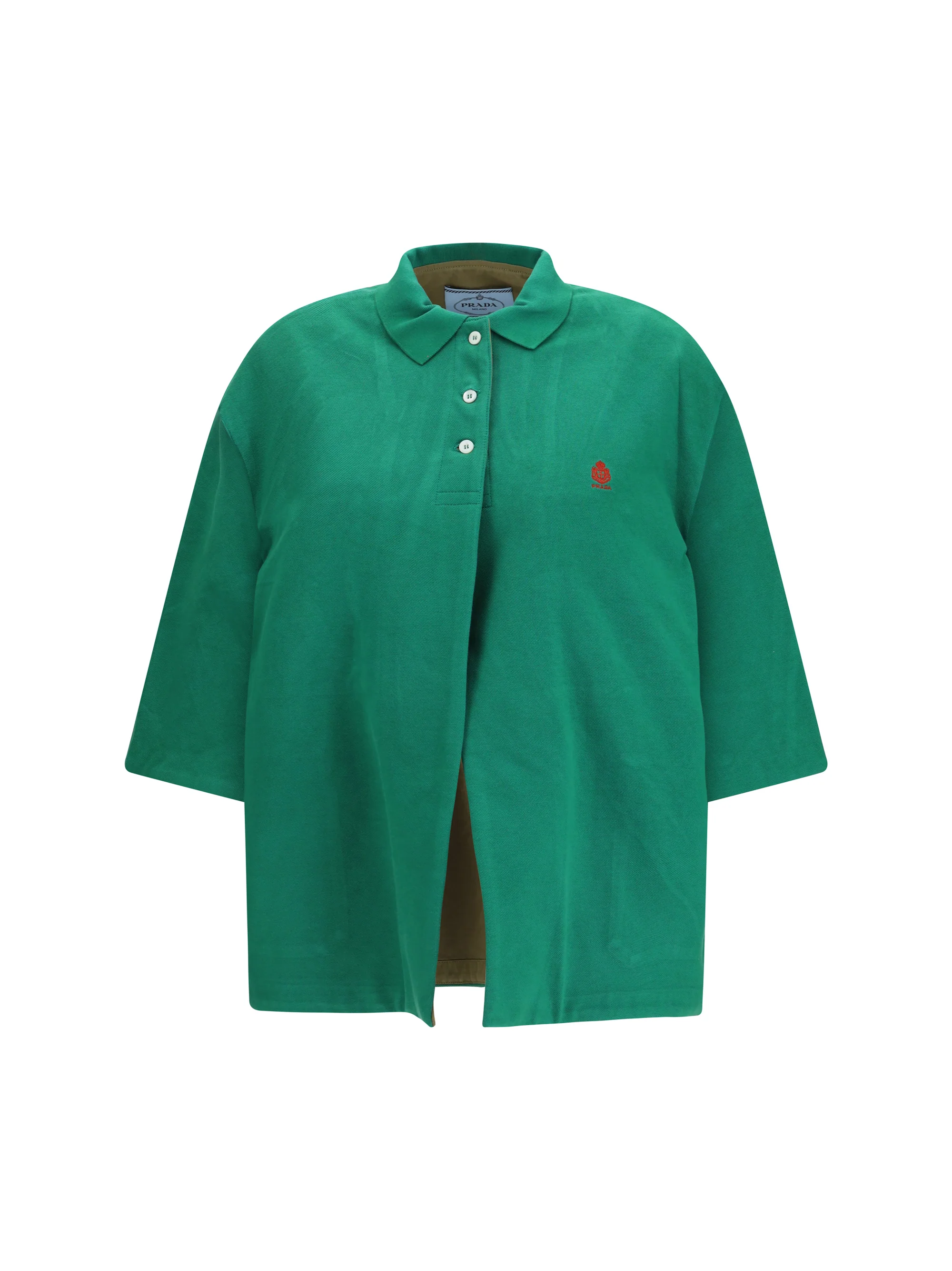 PRADA 38 pique jacket in pure cotton