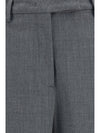 straight-leg wool-blend pants
