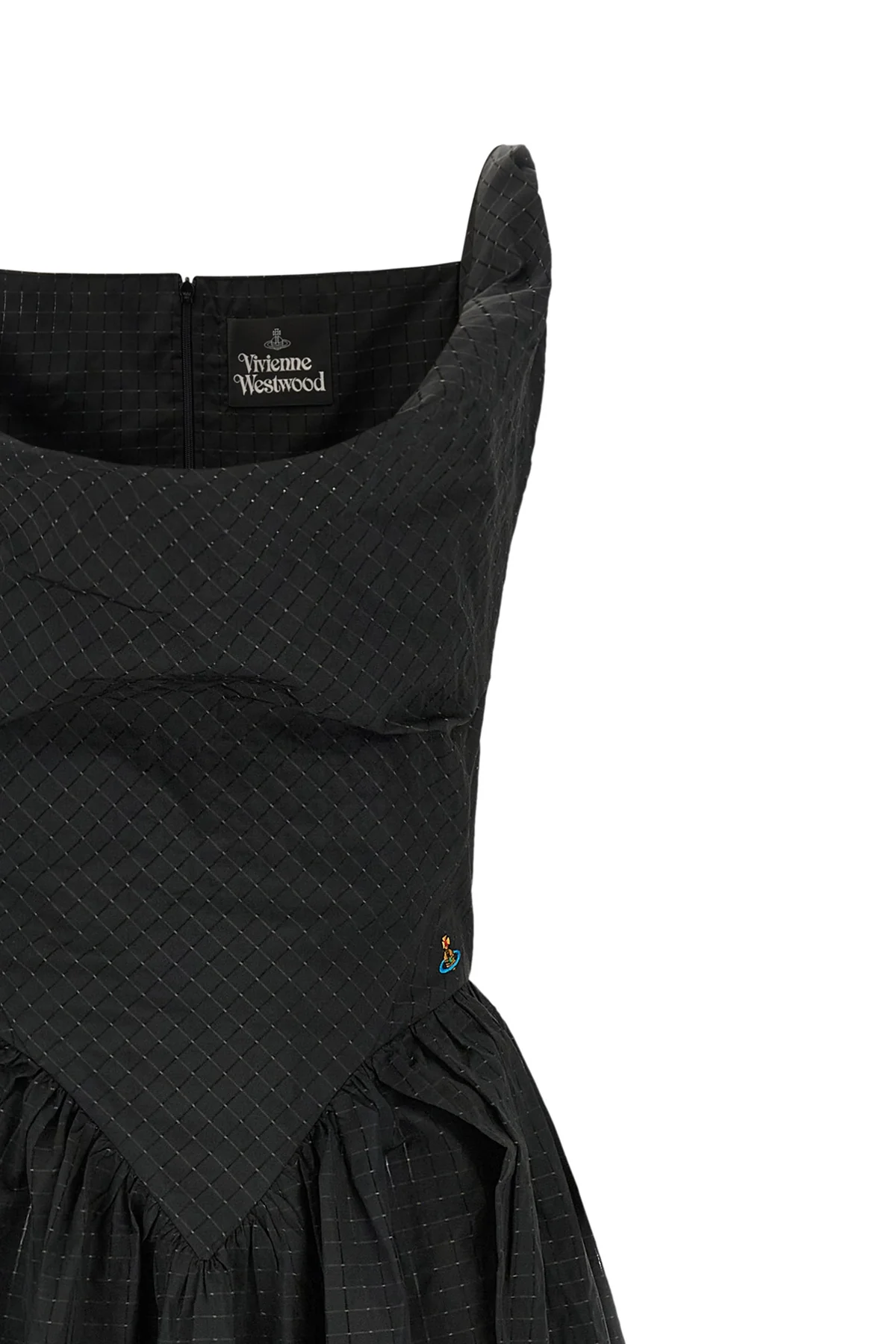 vivienne westwoods sunday midi dress reinterprets the historical codes of the