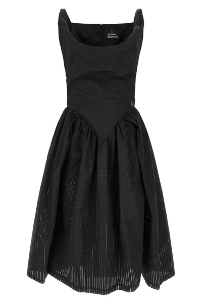vivienne westwoods sunday midi dress reinterprets the historical codes of the