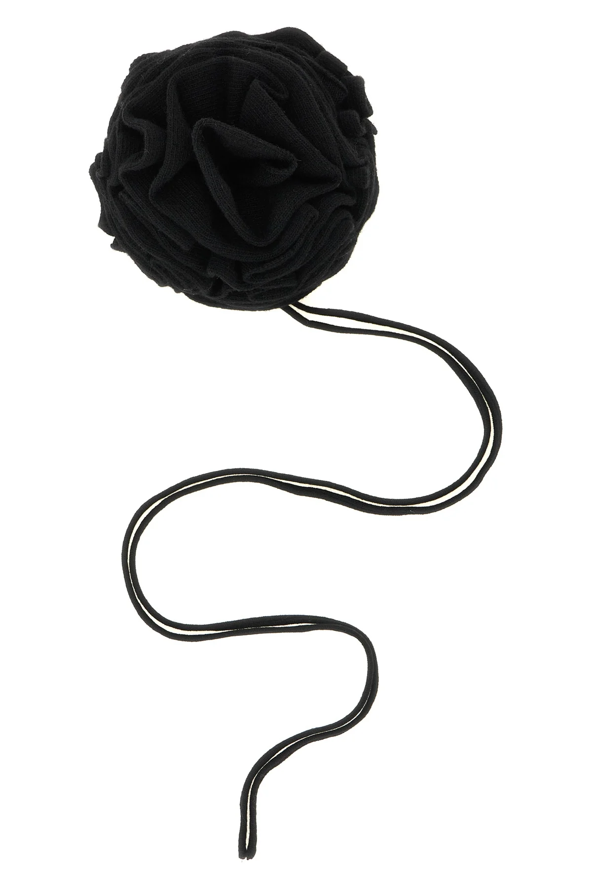 the accessory nude is distinguished by a sculptural knitting that recreates a de