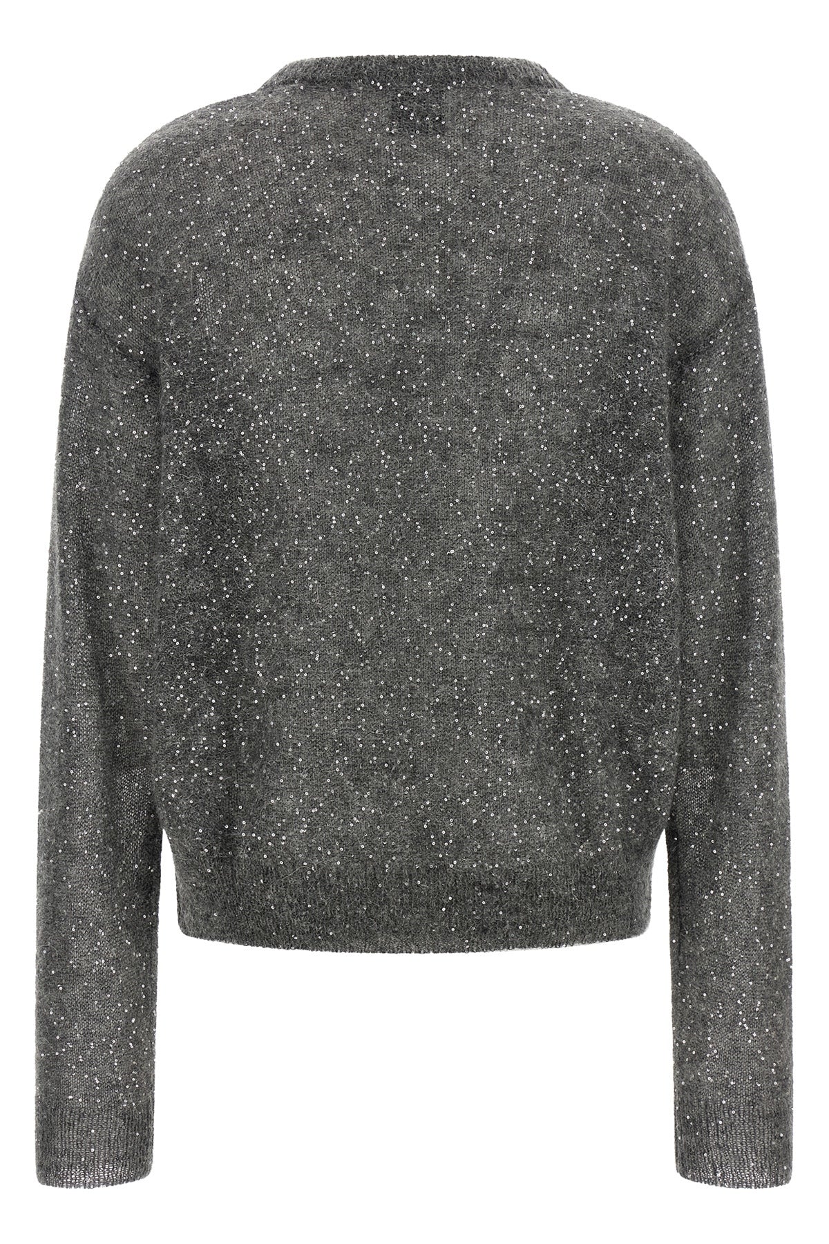 the sweater (nude) is made of a fine mohair and wool blend