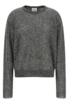 the sweater (nude) is made of a fine mohair and wool blend