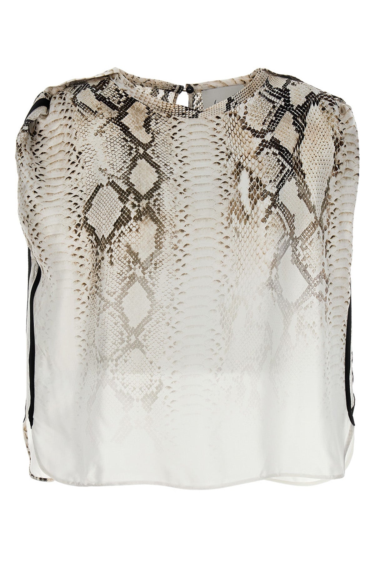 NUDE 40 all over snake print viscose blous