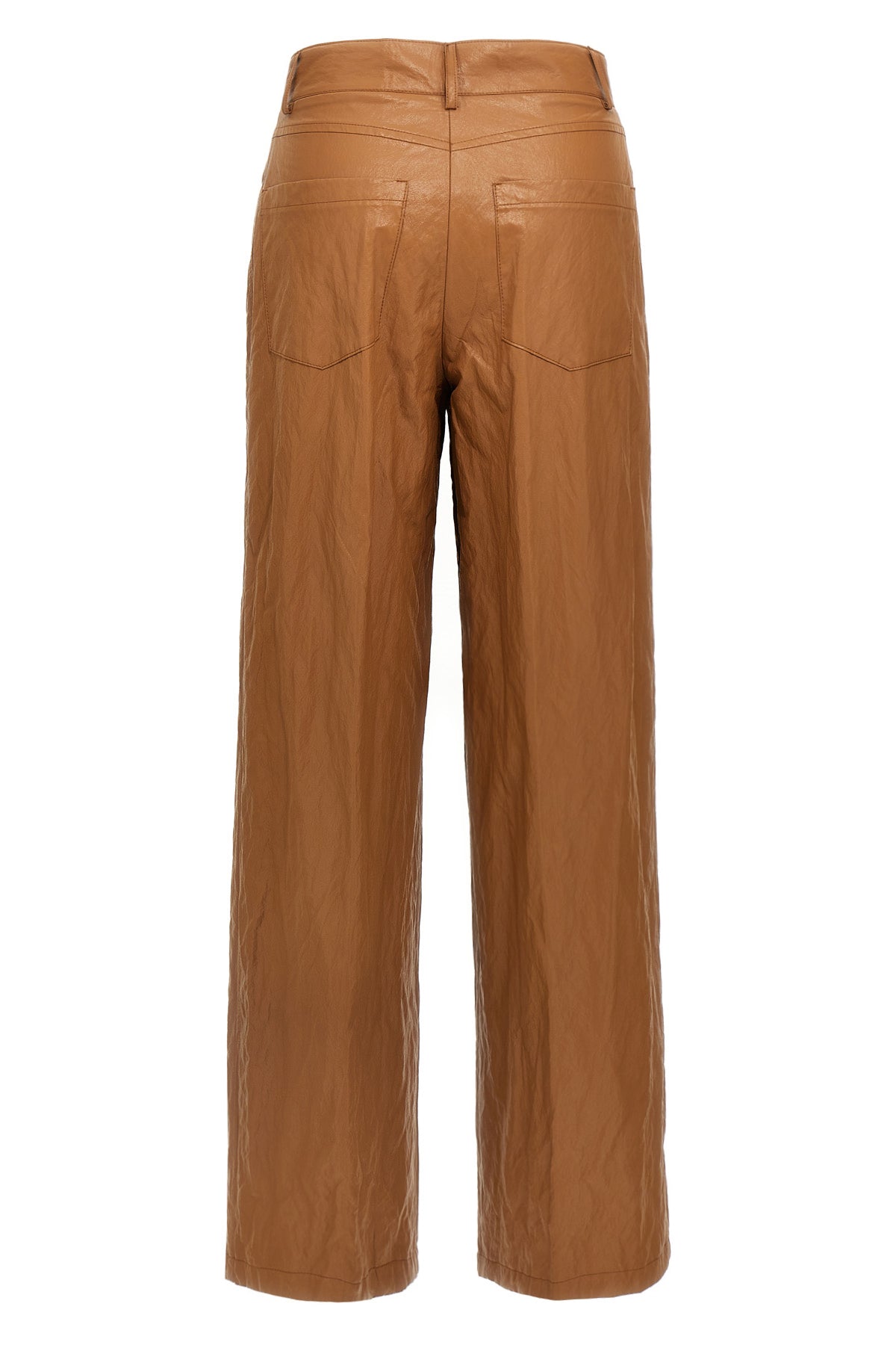 NUDE 44 leather-effect fabric trousers