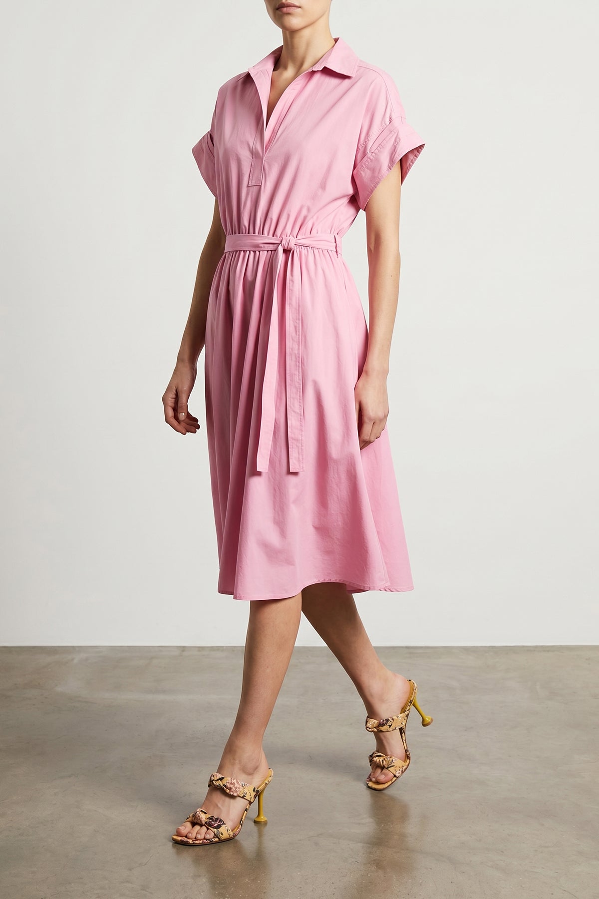 NUDE 38 cotton poplin midi dress