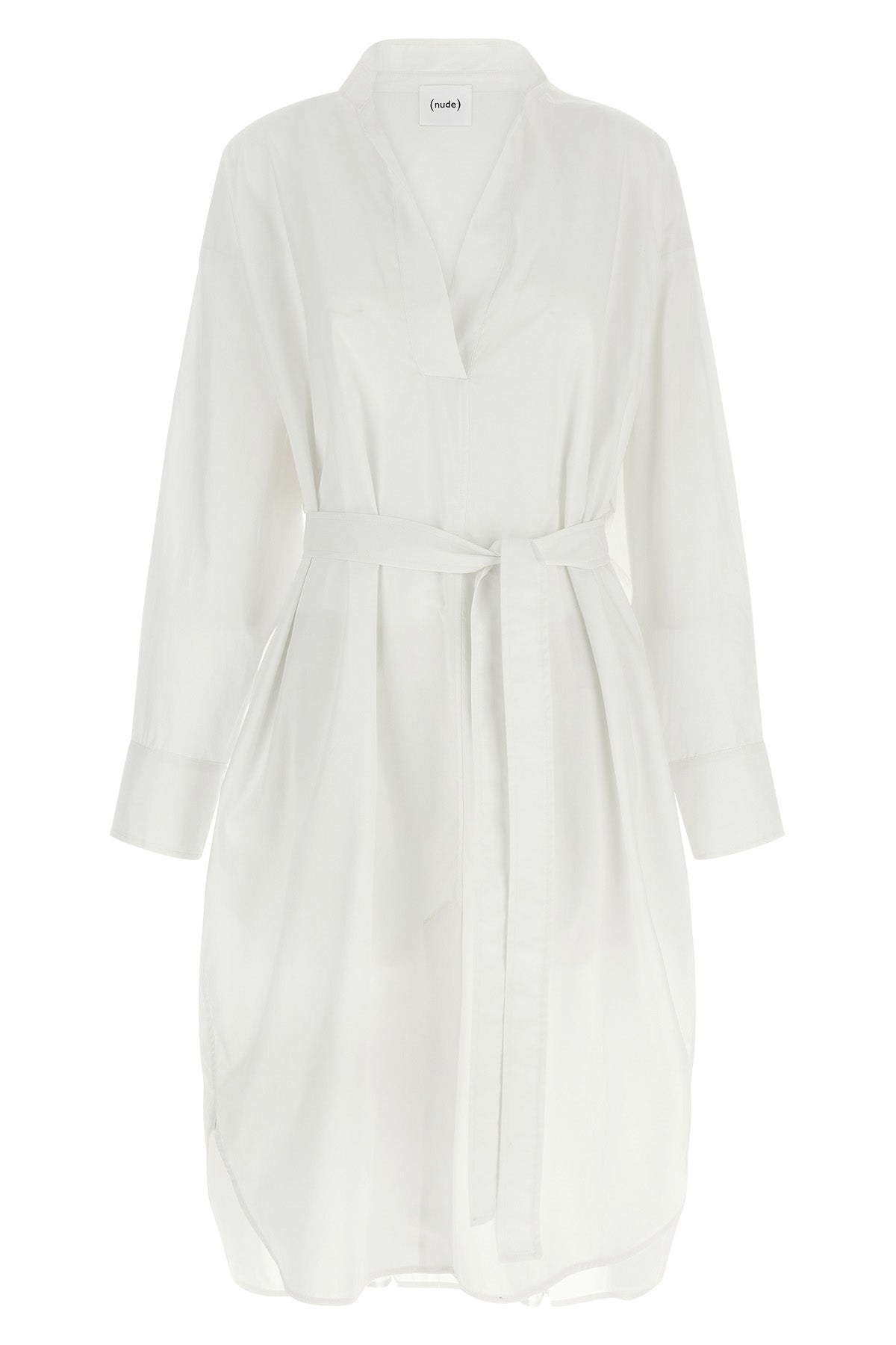 NUDE 40 chemisier midi dress in cotton poplin