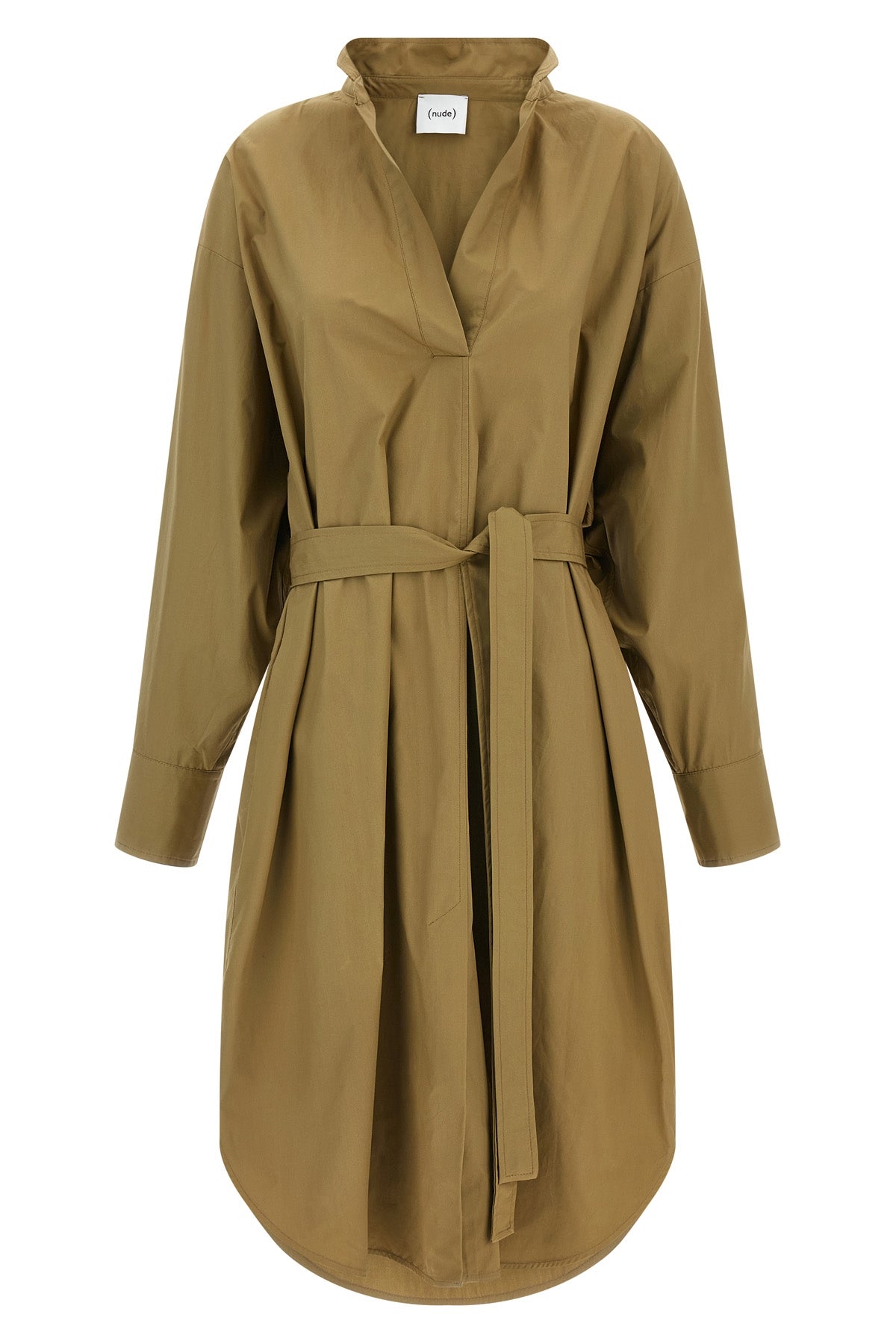 NUDE 40 chemisier midi dress in cotton poplin