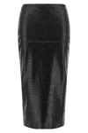 the midi skirt nude defines the silhouette through a rigorous sheath constructio