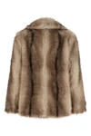 the nude faux fur jacket redefines the codes of outerwear
