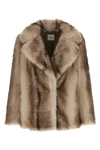 the nude faux fur jacket redefines the codes of outerwear