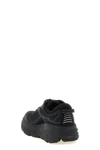 black multimaterial mesh leather inserts running sole