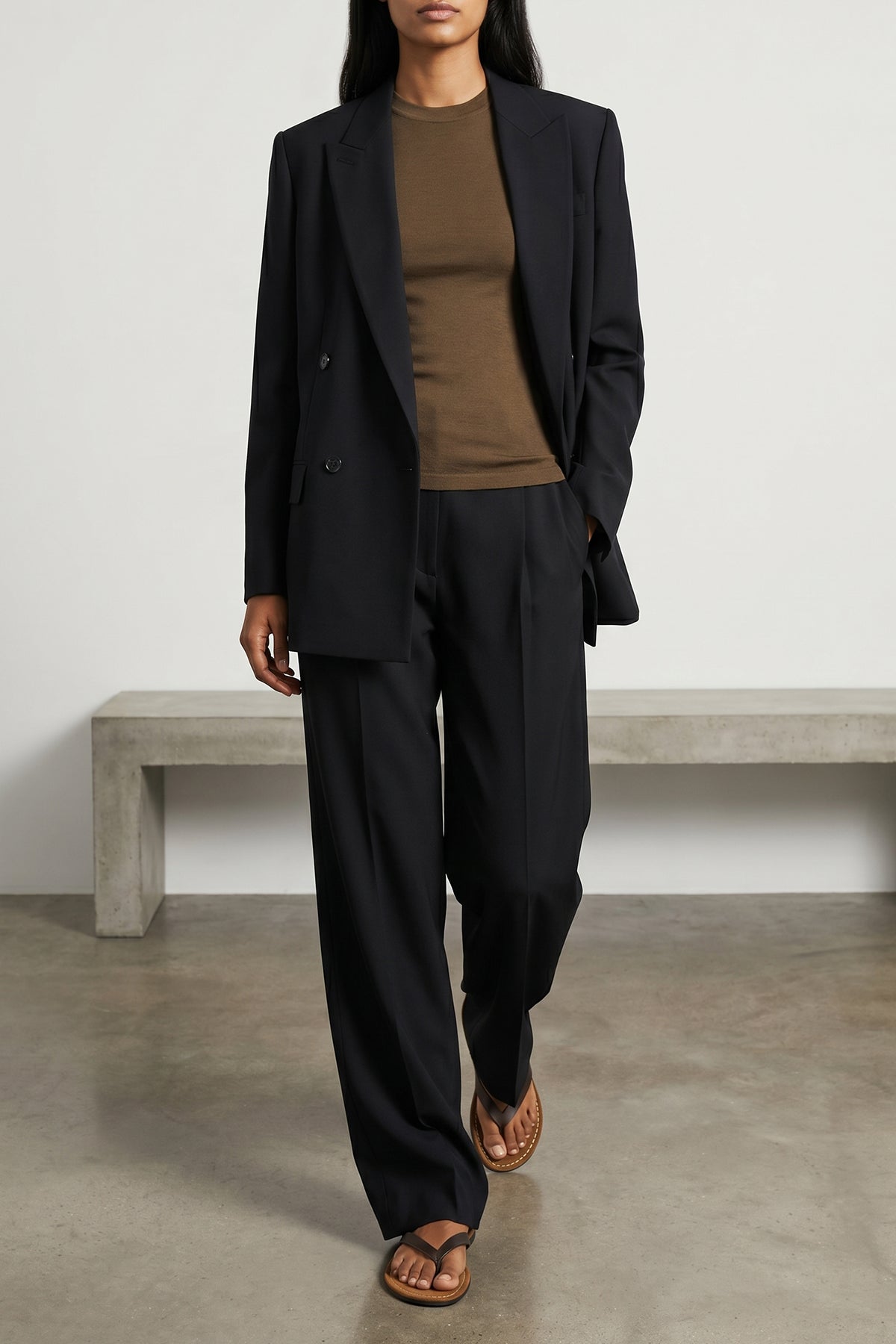 THE ROW 8 paden double-breasted virgin wool blazer