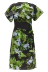 mini dress in cotton blend