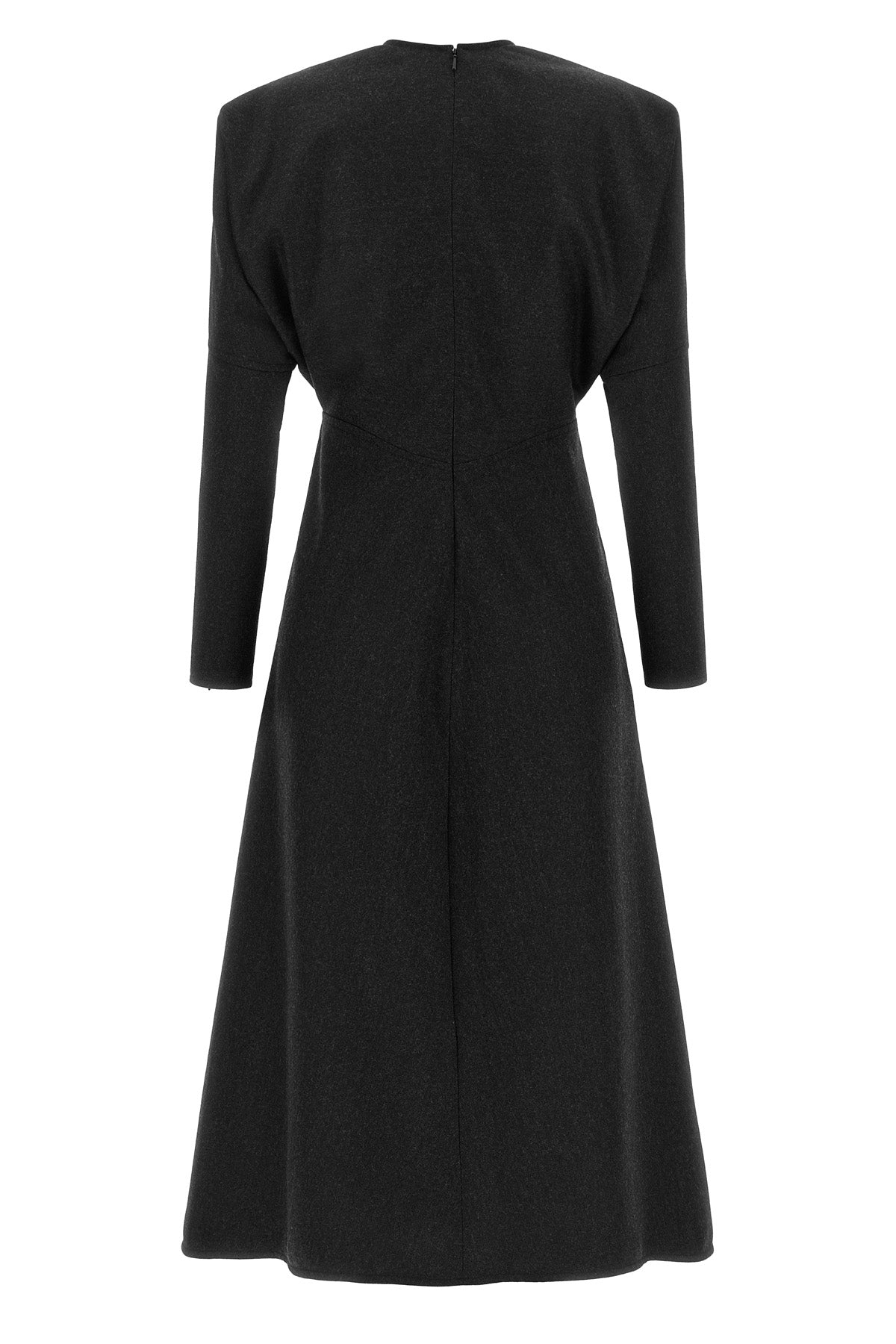 VICTORIA BECKHAM 6 dolman cool wool mélange midi dress