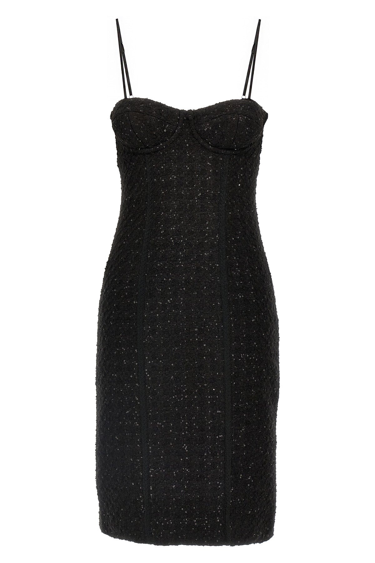ROTATE BIRGER CHRISTENSEN 38 bouclé wool blend midi dress