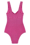 rotate birger christensen x reina olga crinkle one-piece swimsuit in stretch f