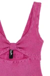 rotate birger christensen x reina olga crinkle one-piece swimsuit in stretch f