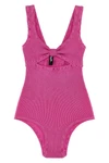 rotate birger christensen x reina olga crinkle one-piece swimsuit in stretch f