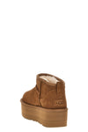 classic ultra mini platform ankle boot in suede