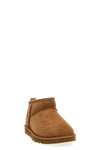 m classic ultra mini ankle boots in reverse sheepskin and suede