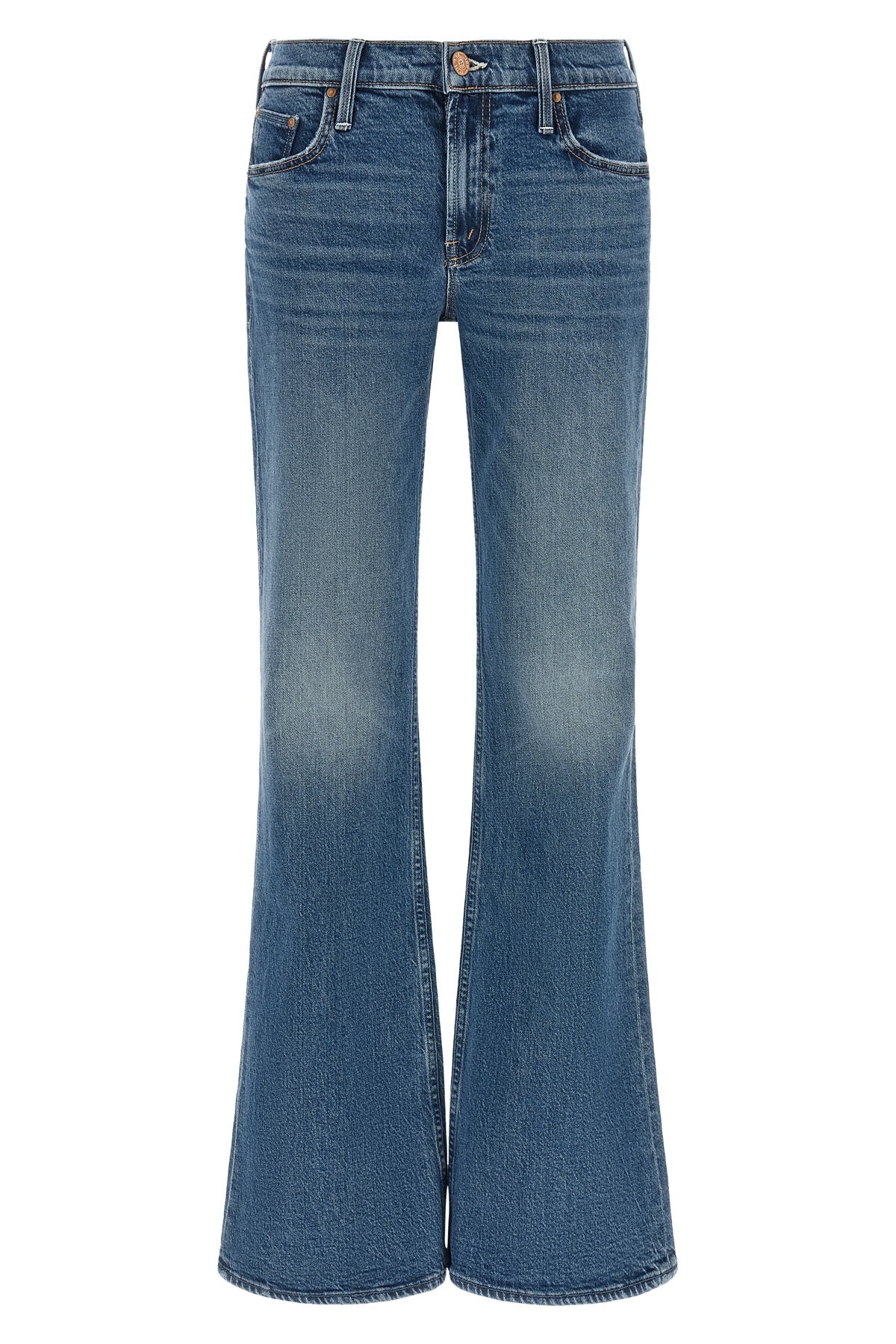 MOTHER 24 the the jinx heel mother jeans define the silhouette through a flared bootcut
