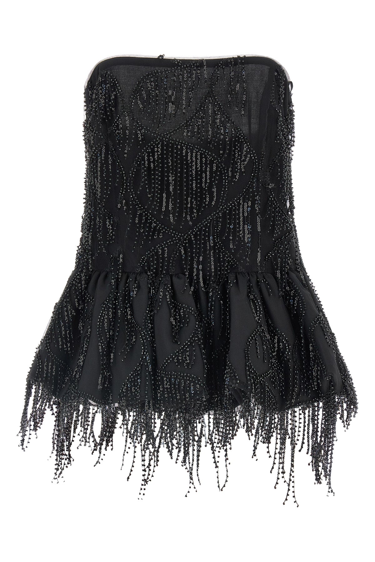 ROTATE BIRGER CHRISTENSEN 40 sequins bubble sleeveless mesh top