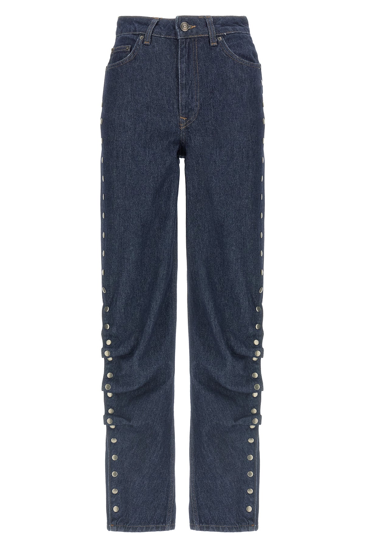 ROTATE BIRGER CHRISTENSEN 26 denim buttoned cotton denim jeans