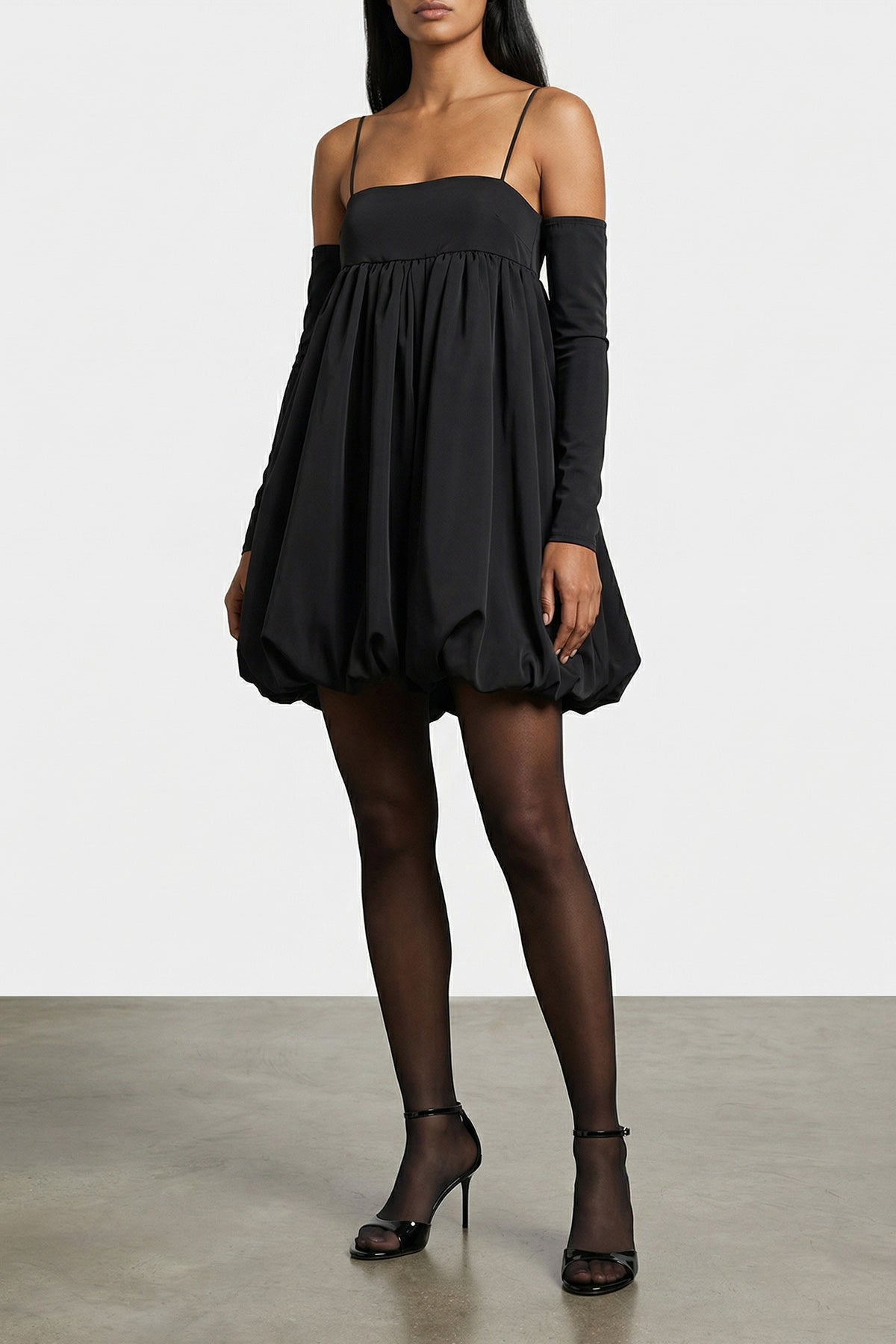 ROTATE BIRGER CHRISTENSEN 34 satin le bubble satin mini dress