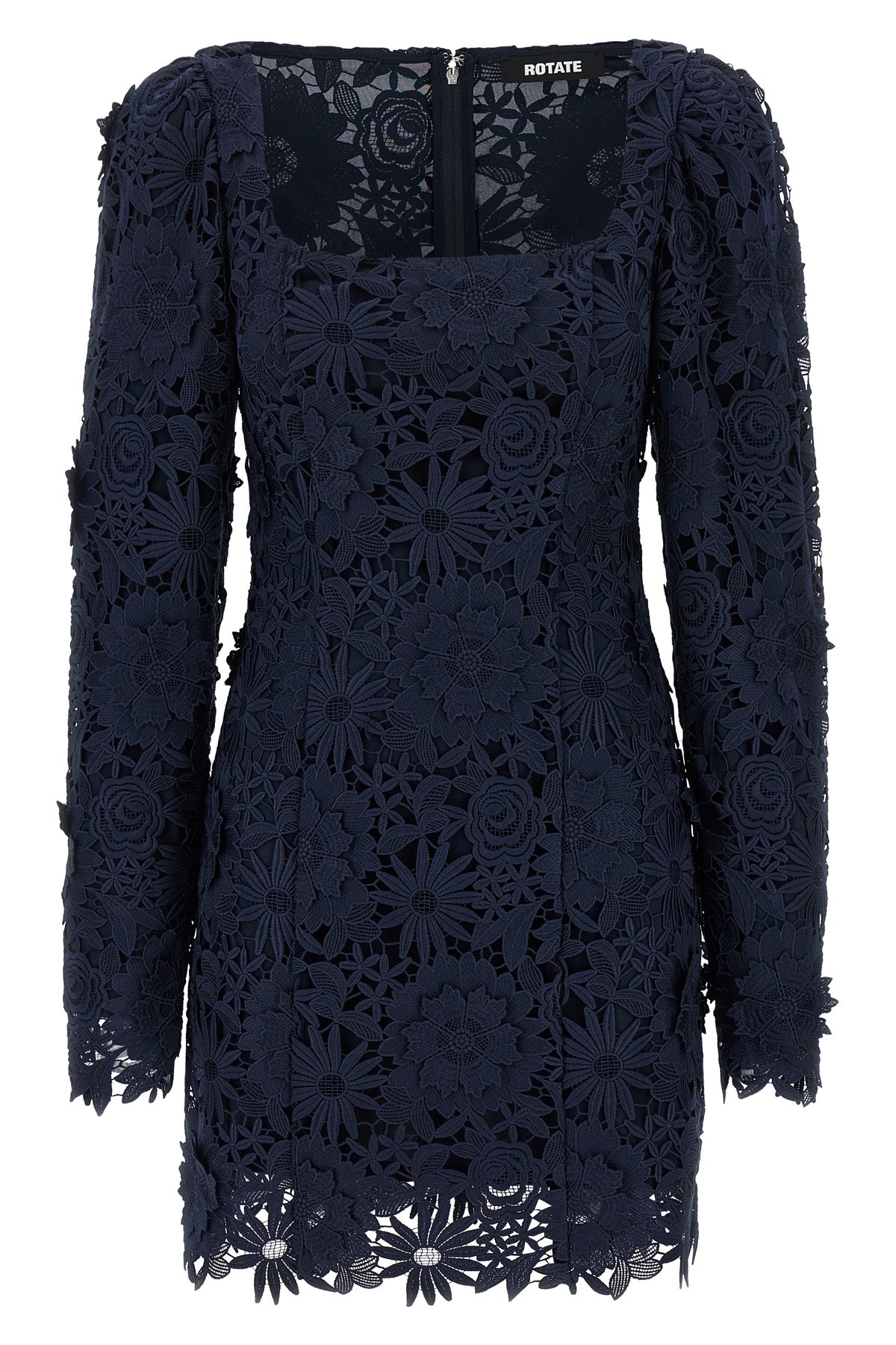 ROTATE BIRGER CHRISTENSEN 34 3d lace ls mini floral lace dress