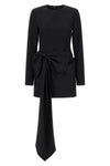 mini dress in polyester and a blend of wool