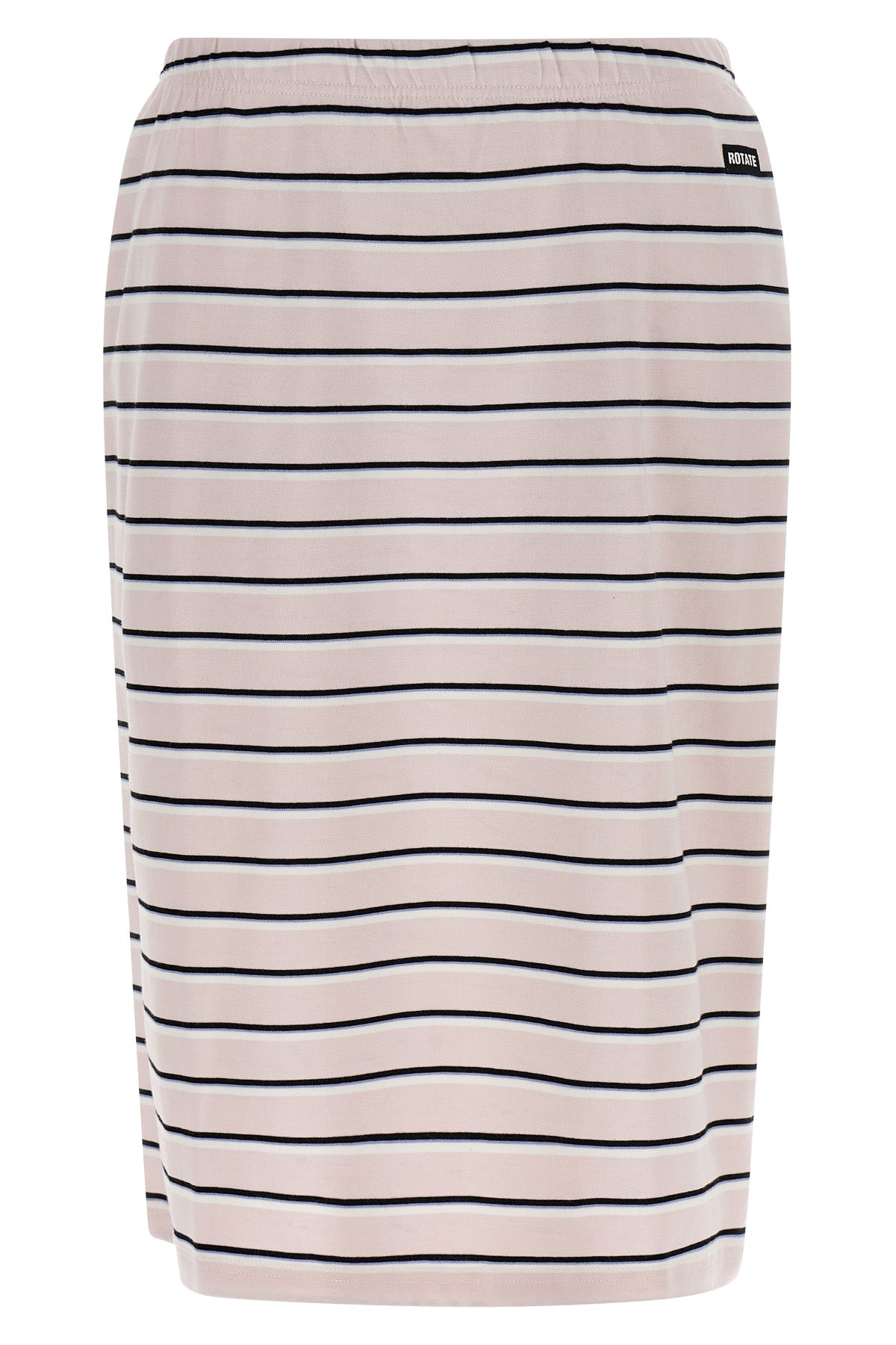 ROTATE BIRGER CHRISTENSEN M jersey midi striped stretch cotton skirt