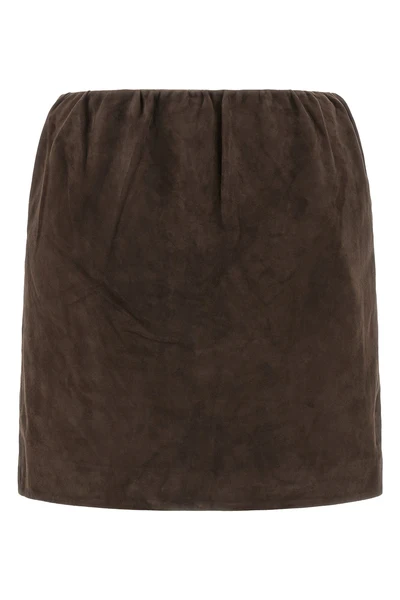 suede mini skirt