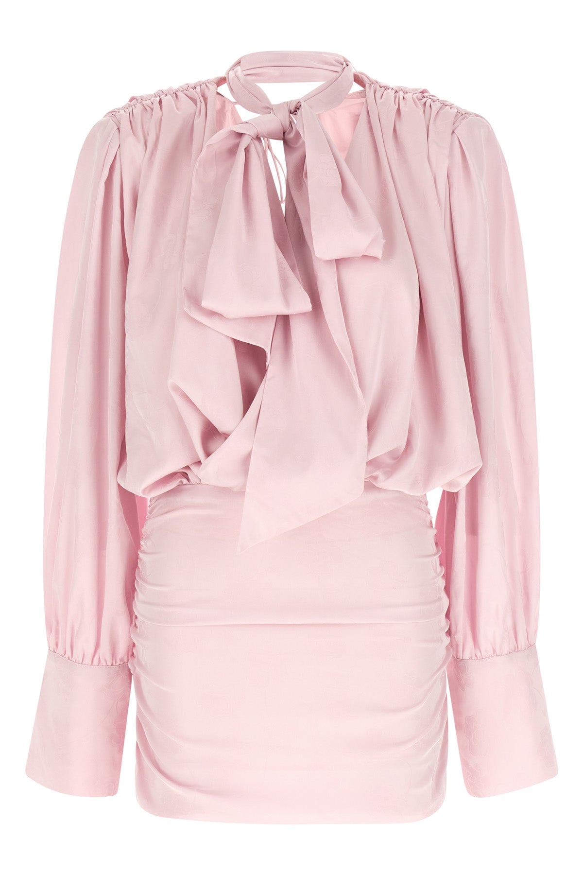 ROTATE BIRGER CHRISTENSEN 32 ls mini dress dress in silk-effect fabric