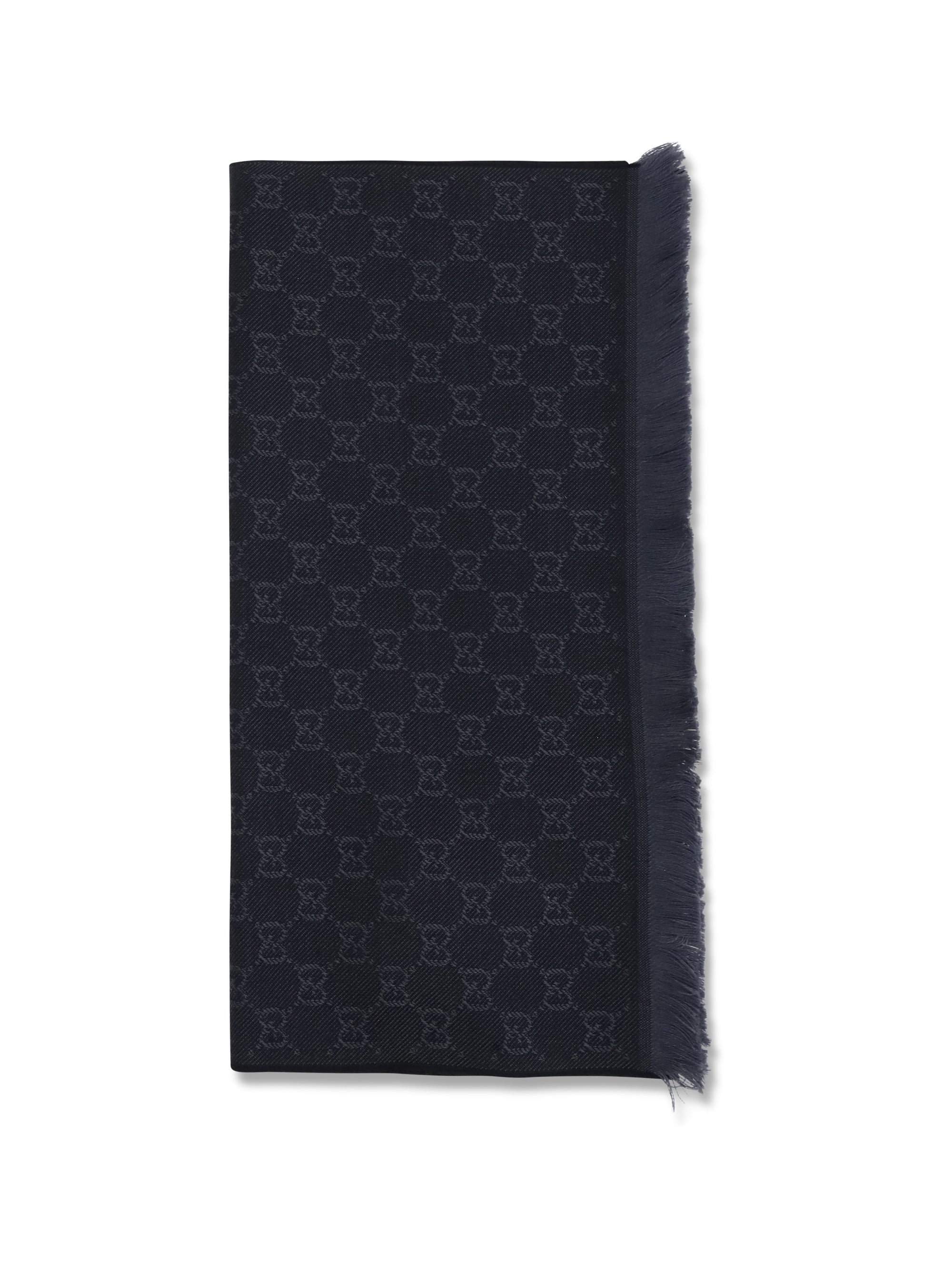 GUCCI OS gg supreme embroidered wool scarf 